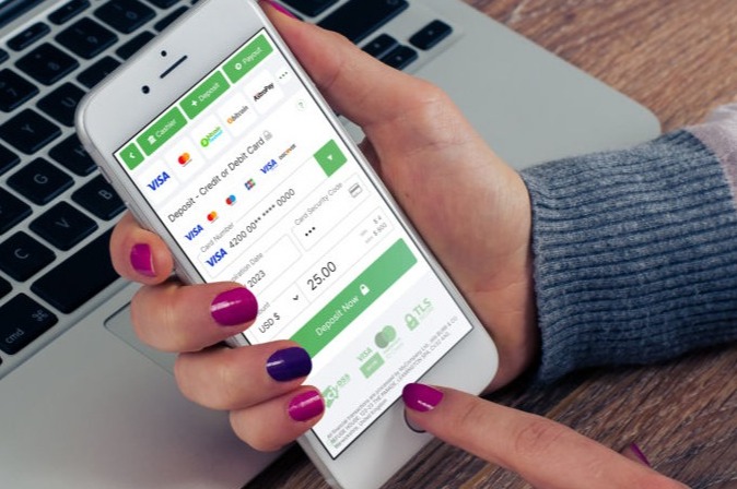 Mobile Cashier Credit Card Deposit Page